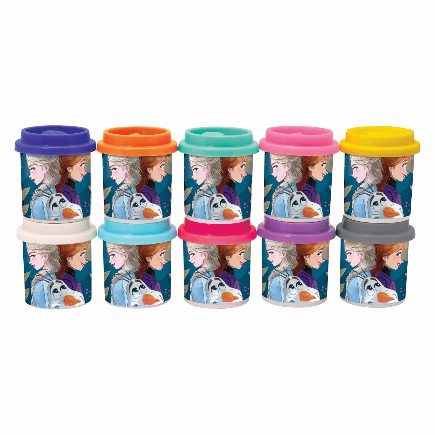 Set de plastilina Clementoni Frozen, 10 buc.