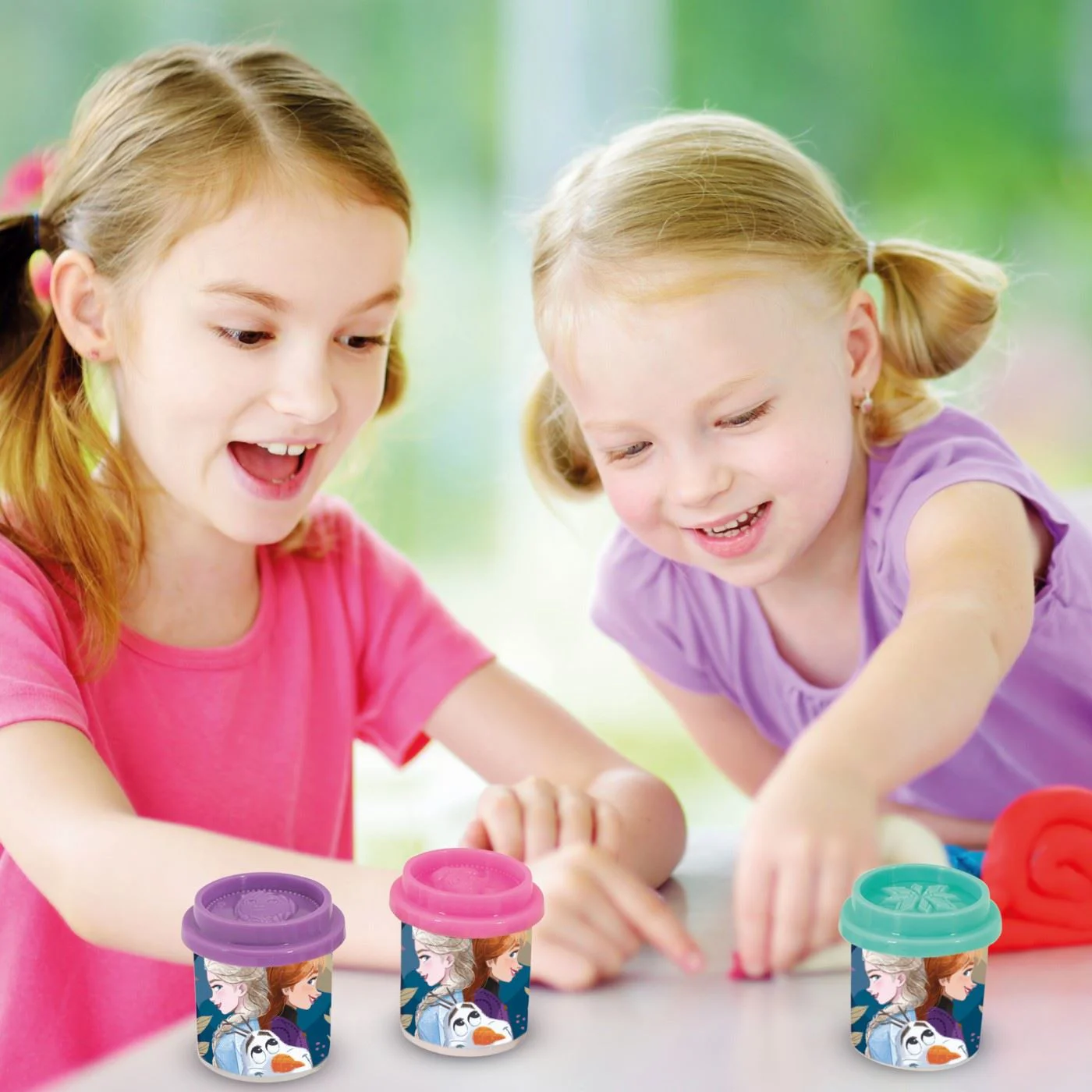 Set de plastilina Clementoni Frozen, 10 buc. foto