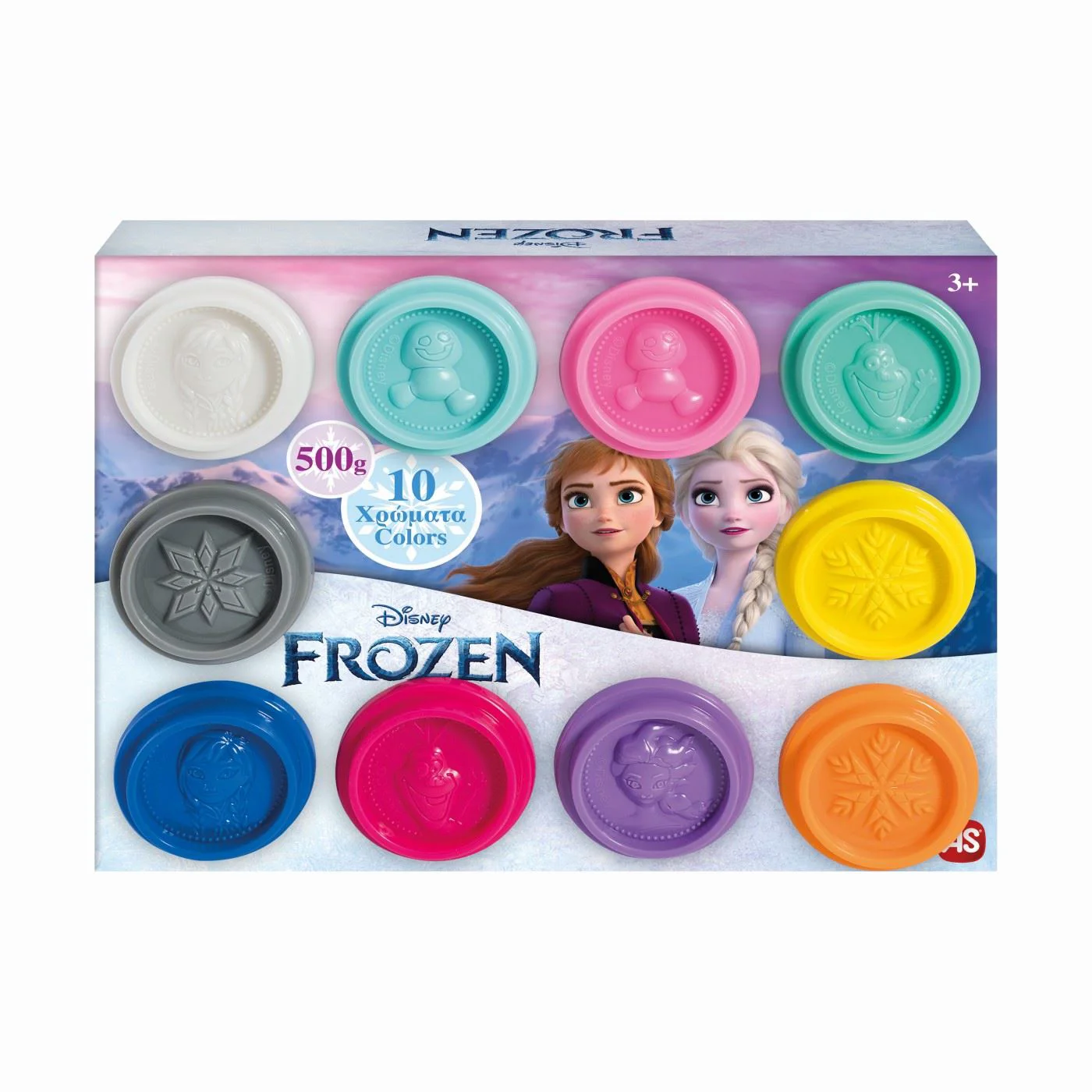 Set de plastilina Clementoni Frozen, 10 buc.