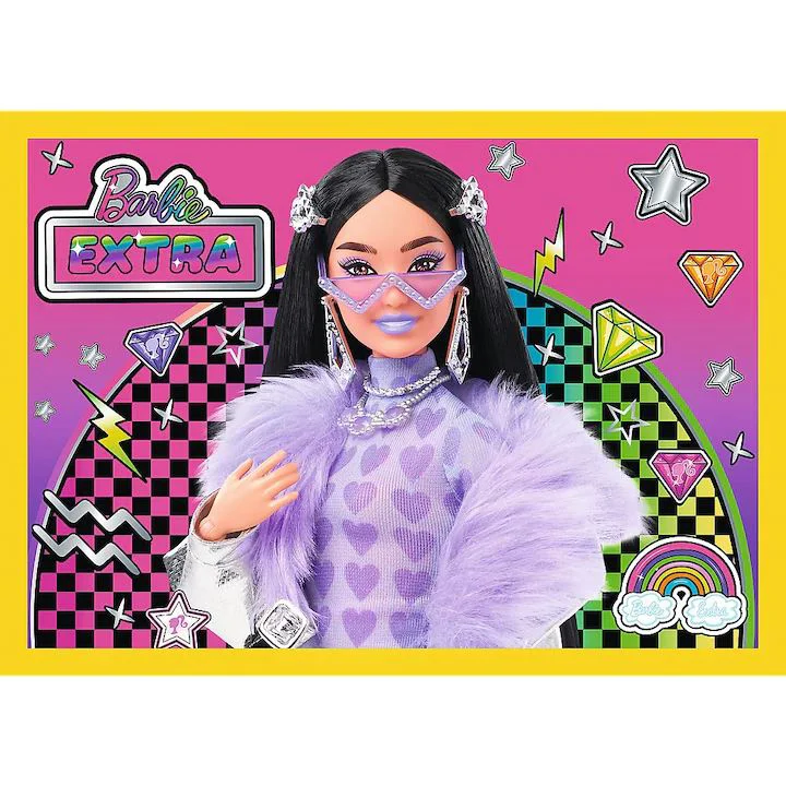 Puzzle Trefl 4 in 1 Lumea distractiva a lui Barbie