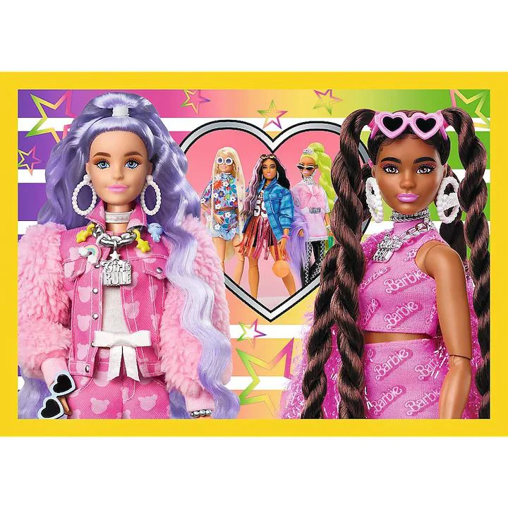 Puzzle Trefl 4 in 1 Lumea distractiva a lui Barbie