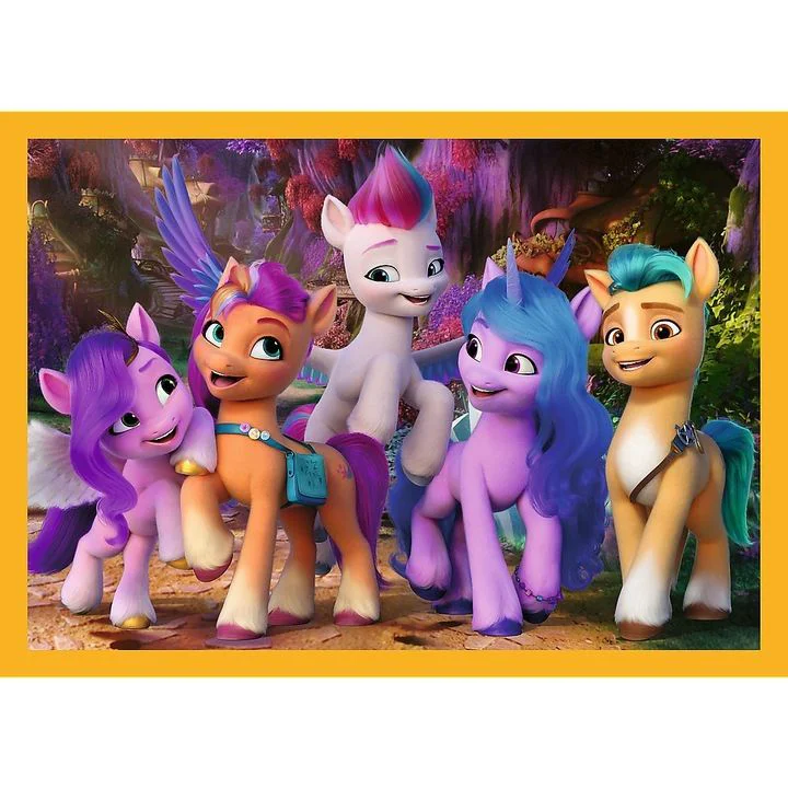 Puzzle Trefl 4 in 1 Sa cunoastem poneii foto