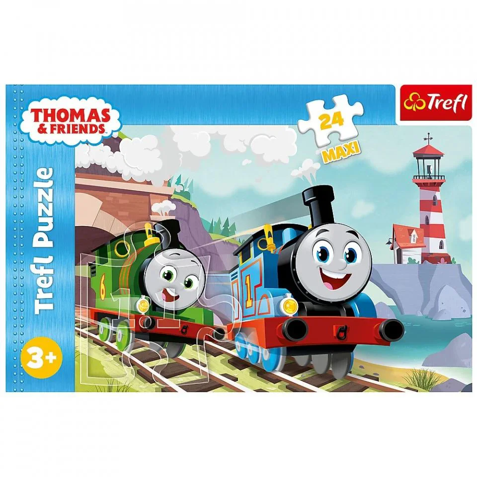 Puzzle Trefl Thomas si Percy pe linii, 24 MAXI foto