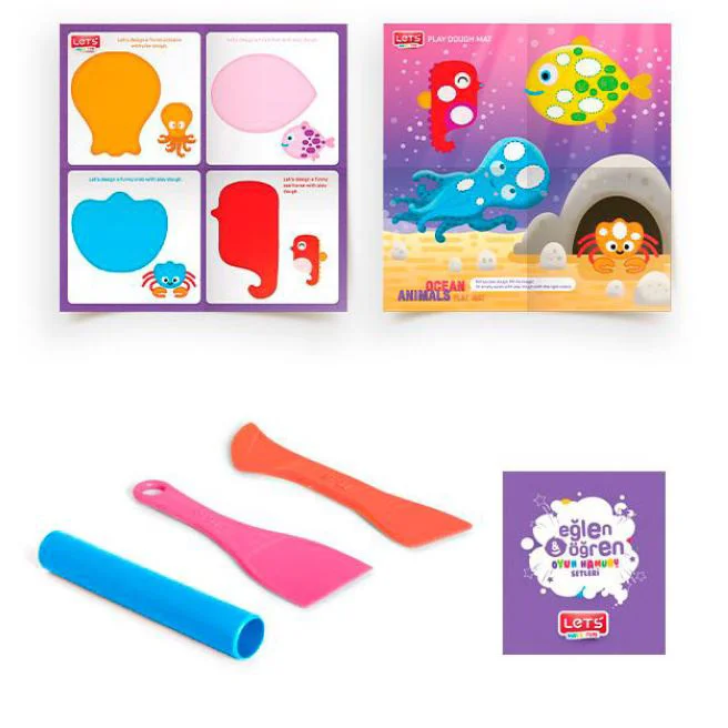 Set pentru modelare Let's Funny Shapes, 4 forme