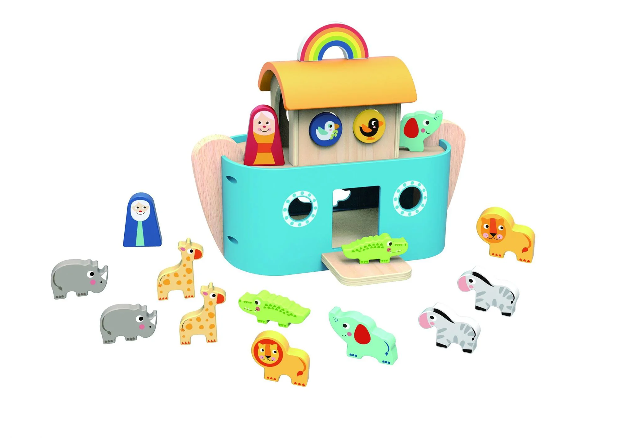 Деревянная игрушка Tooky Toy Ноев ковчег