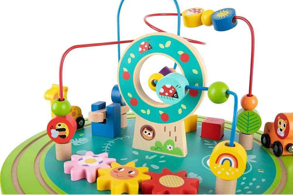 Jucarie din lemn Tooky Toy Masuta interactiva foto