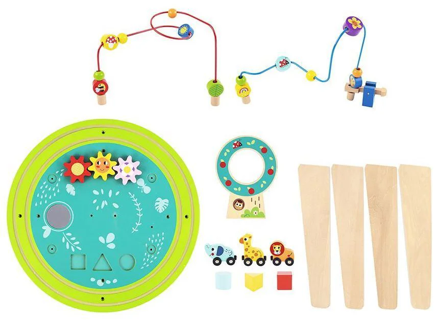 Jucarie din lemn Tooky Toy Masuta interactiva foto