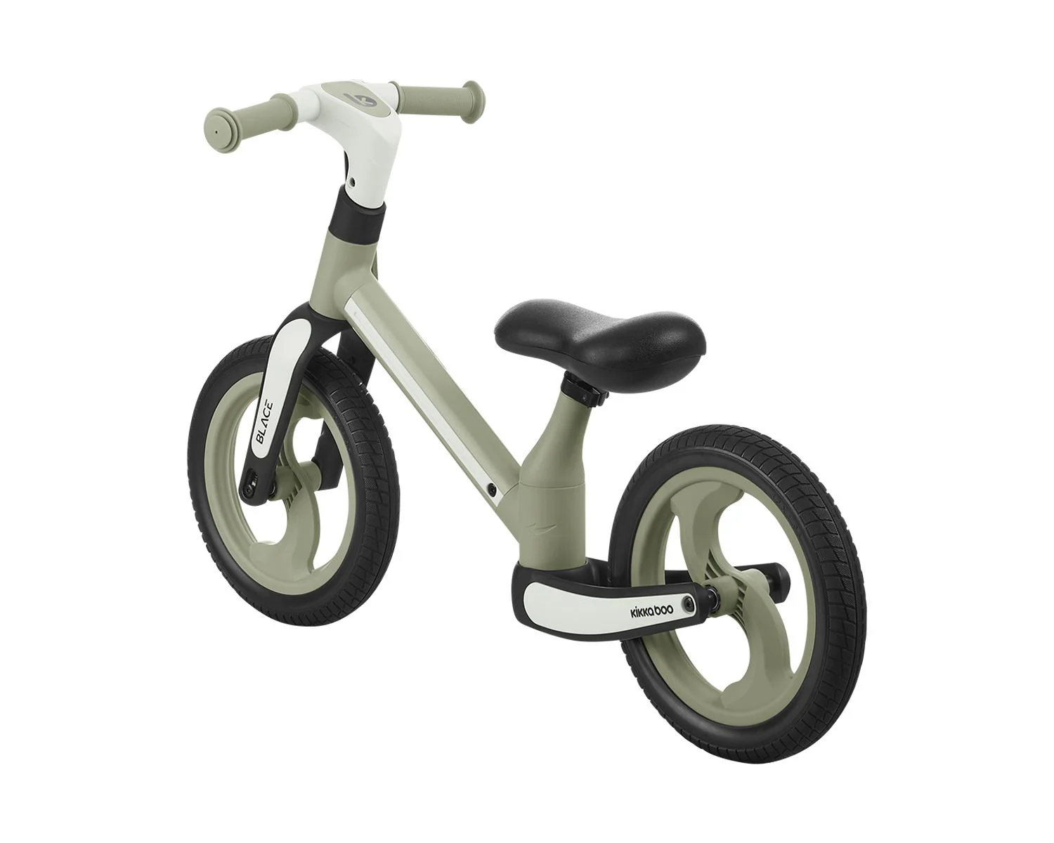 Bicicleta fara pedale KikkaBoo Blace Army Green foto