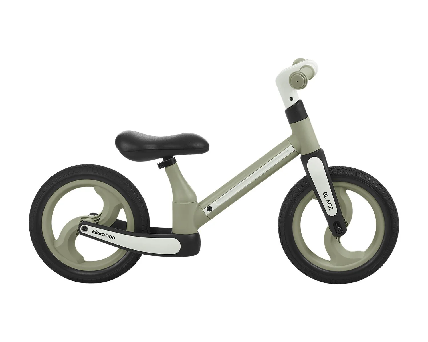 Bicicleta fara pedale KikkaBoo Blace Army Green foto