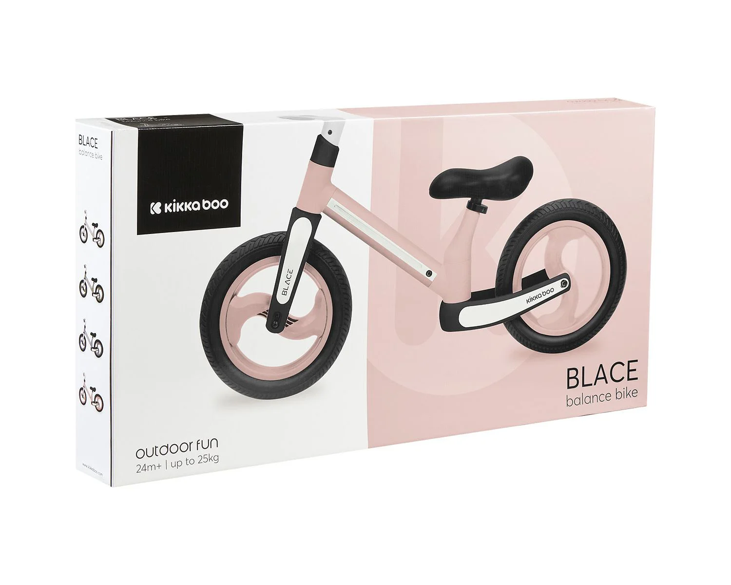 Bicicleta fara pedale KikkaBoo Blace Pink