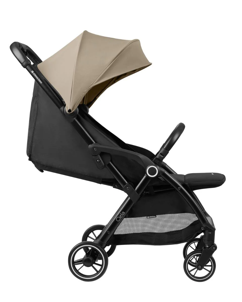 Carucior cu pliere automata KikkaBoo Ciela Beige