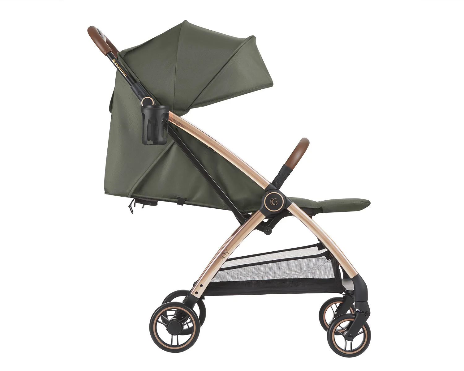 Carucior cu pliere automata KikkaBoo Joy Army Green foto