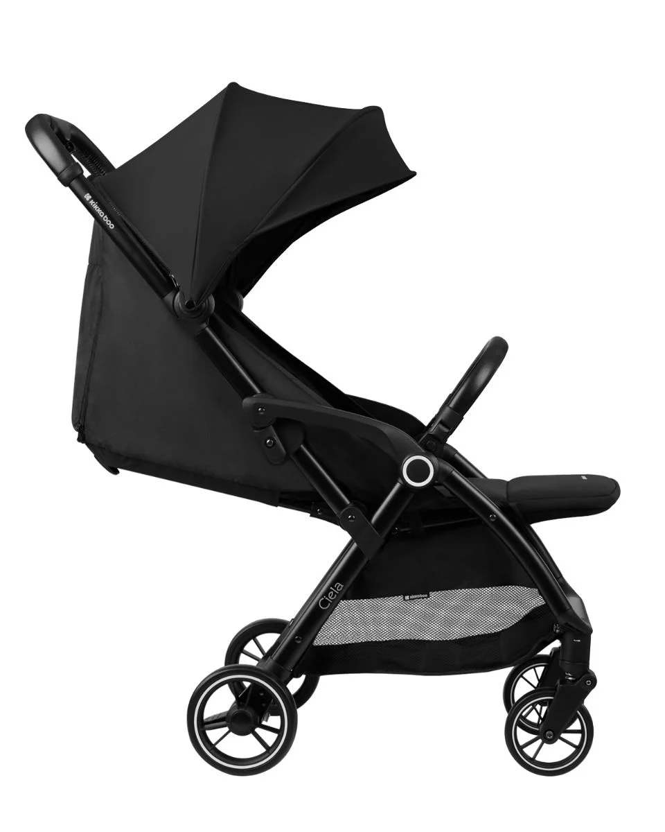Carucior cu pliere automata KikkaBoo Ciela Black foto