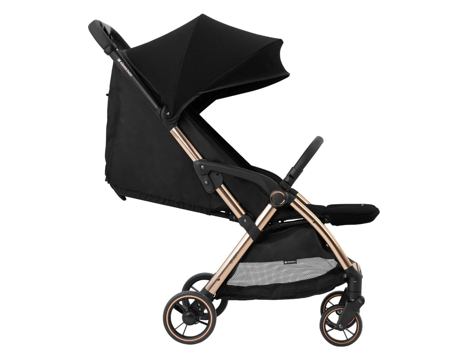 Carucior cu pliere automata KikkaBoo Eden Black