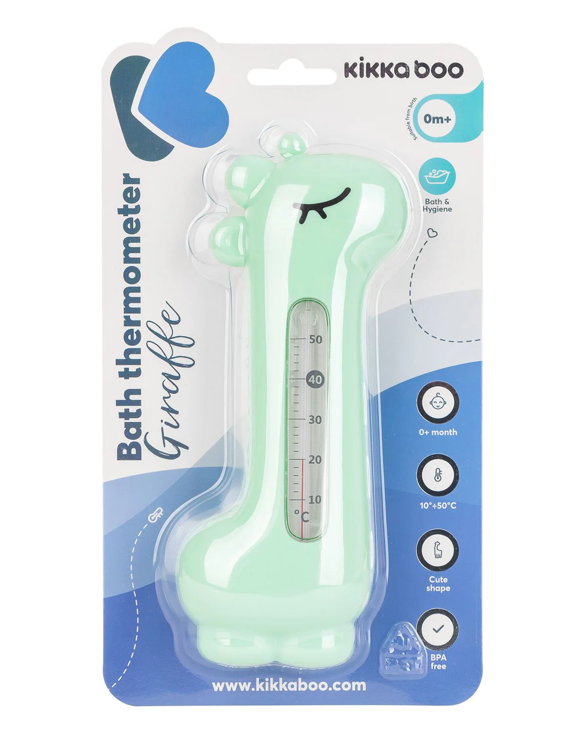Термометр для ванны KikkaBoo Giraffe Mint foto
