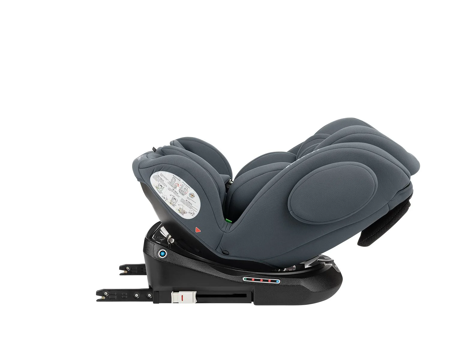 Вращающееся автокресло с изофиксом KikkaBoo i-Felix Dark Grey, 40-150 см foto