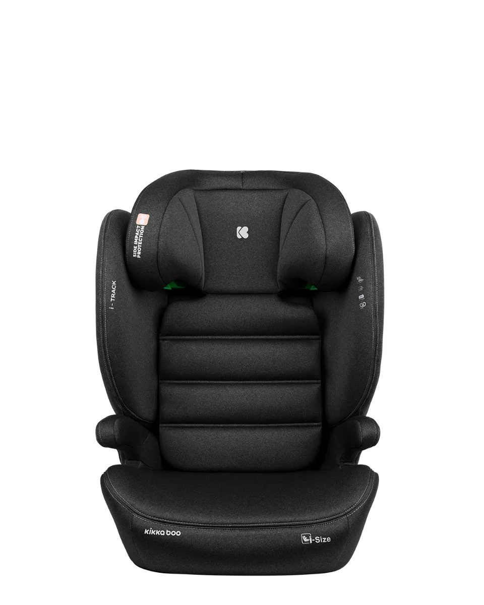 Scaun auto cu isofix i-Size KikkaBoo i-Track Black, 100-150 cm foto