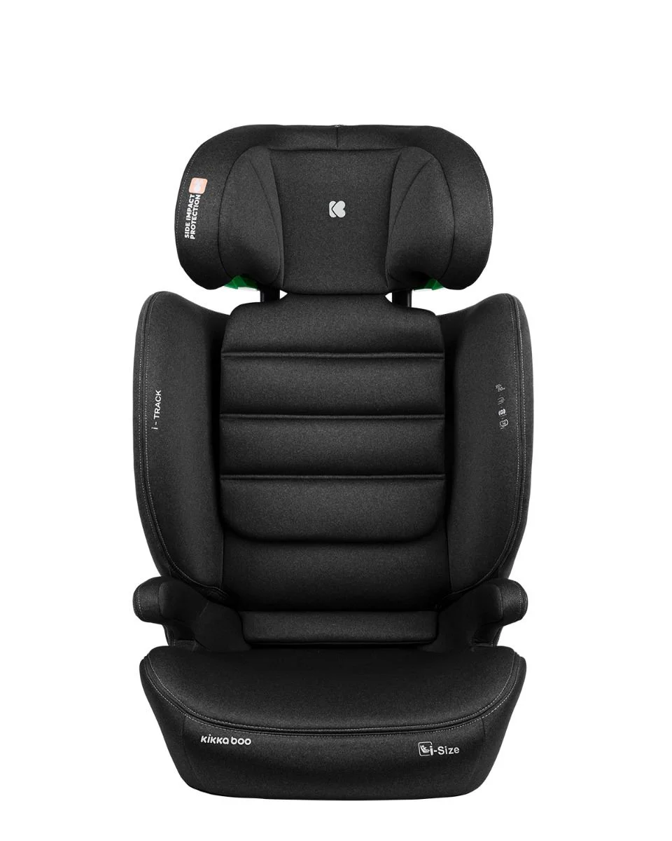 Scaun auto cu isofix i-Size KikkaBoo i-Track Black, 100-150 cm foto