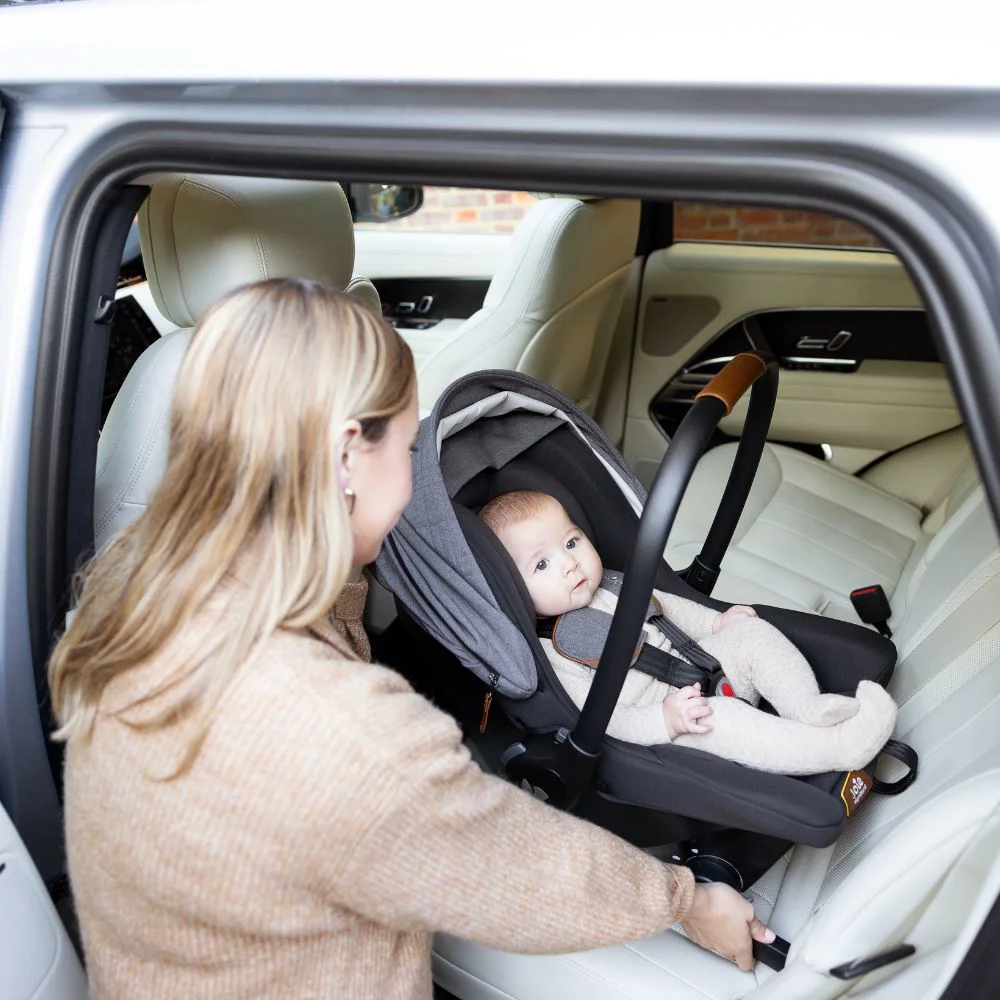 Scoica auto cu Isofix integrat Joie Sprint Signature Eclipse, nastere - 75 cm foto