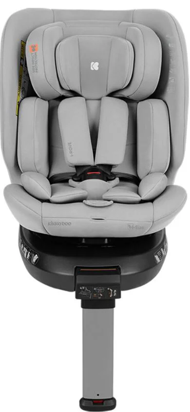 Вращающееся автокресло с изофиксом KikkaBoo i-Rove Light Grey, 40-150 см foto
