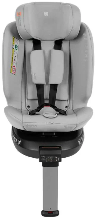 Вращающееся автокресло с изофиксом KikkaBoo i-Rove Light Grey, 40-150 см foto