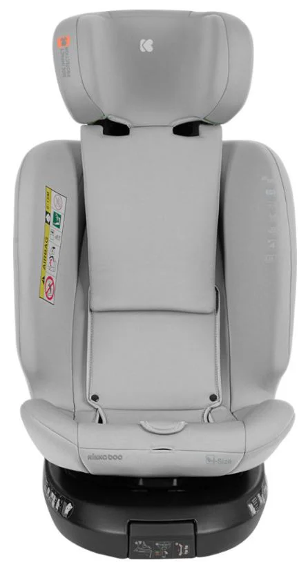 Scaun auto rotativ cu isofix KikkaBoo i-Rove Light Grey, 40-150 cm