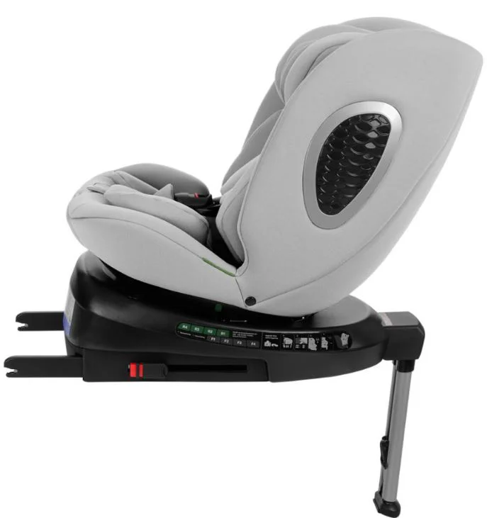 Вращающееся автокресло с изофиксом KikkaBoo i-Rove Light Grey, 40-150 см foto