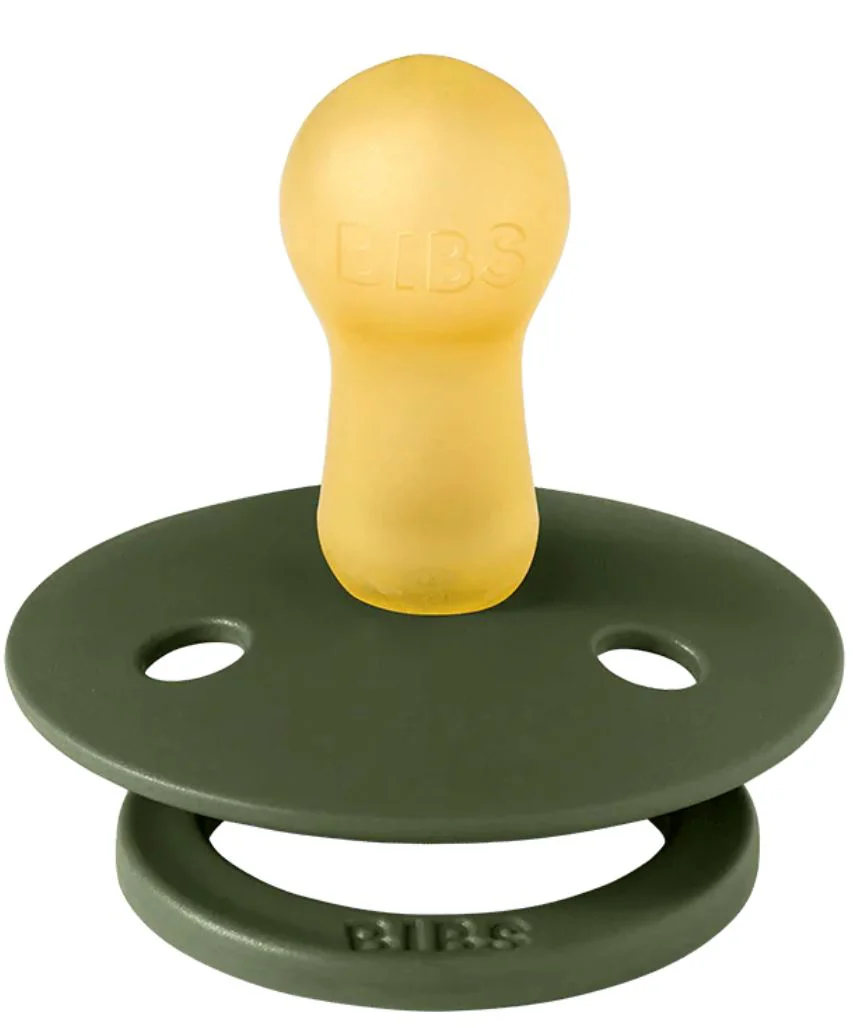 Suzeta rotunda din latex BIBS Hunter Green (18-36 luni) foto