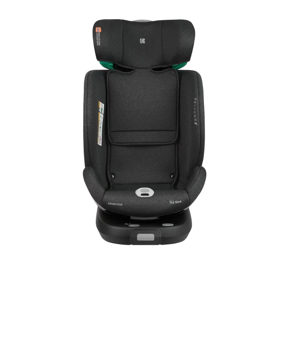 Вращающееся автокресло с изофиксом KikkaBoo i-Twist Black, 40-150 см