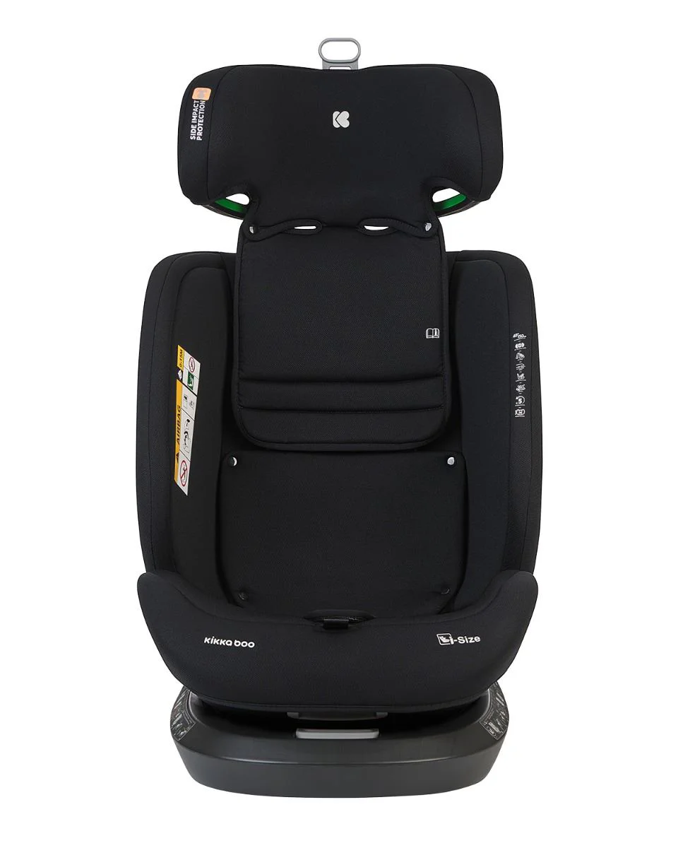 Scaun auto rotativ cu isofix KikkaBoo i-Hike Light Grey, 40-150 cm foto