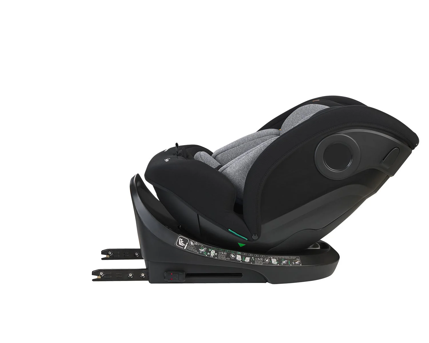 Scaun auto rotativ cu isofix KikkaBoo i-Hike Light Grey, 40-150 cm foto