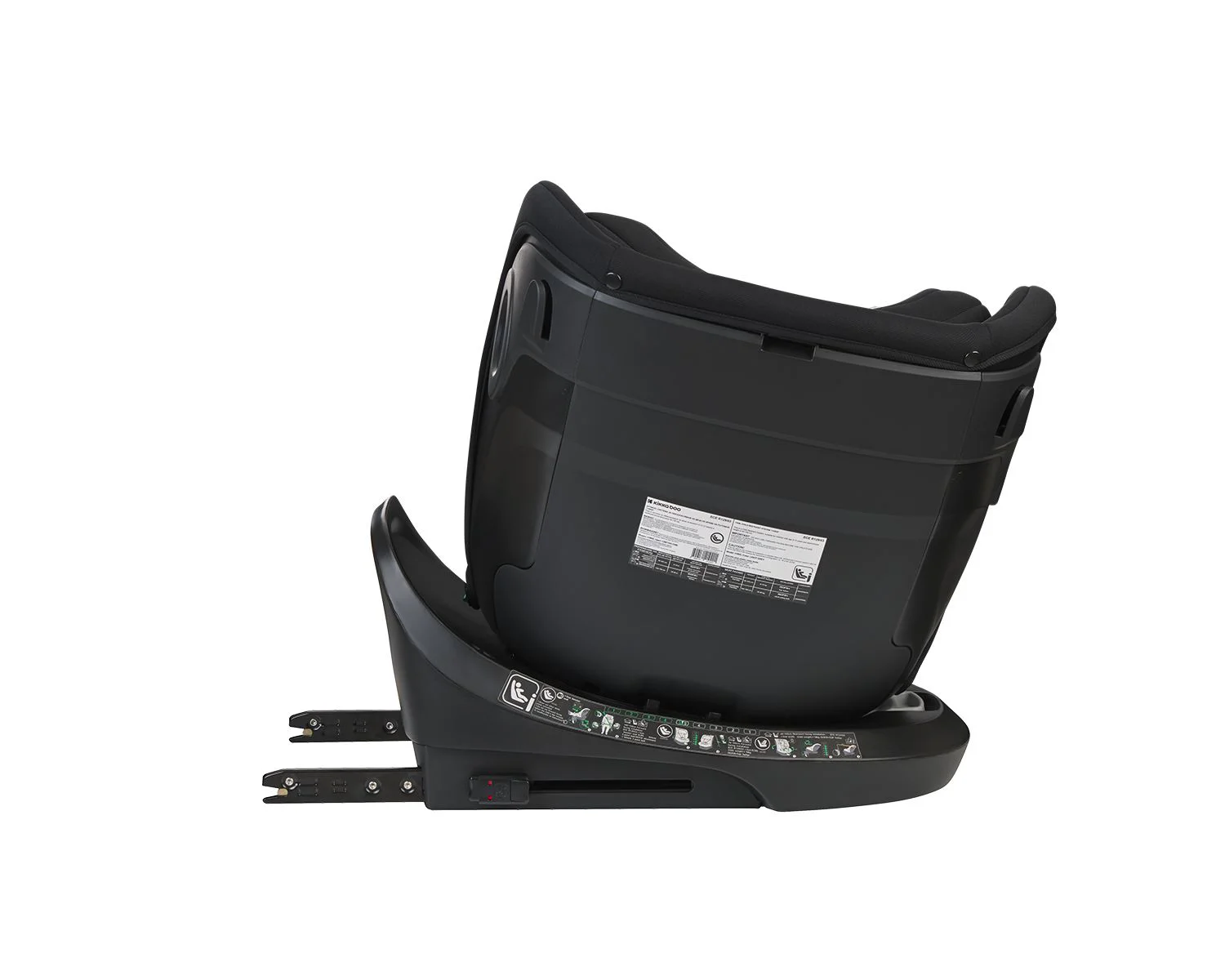 Scaun auto rotativ cu isofix KikkaBoo i-Hike Light Grey, 40-150 cm foto