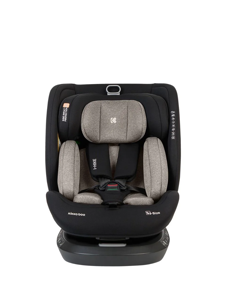 Scaun auto rotativ cu isofix KikkaBoo i-Hike Beige, 40-150 cm foto