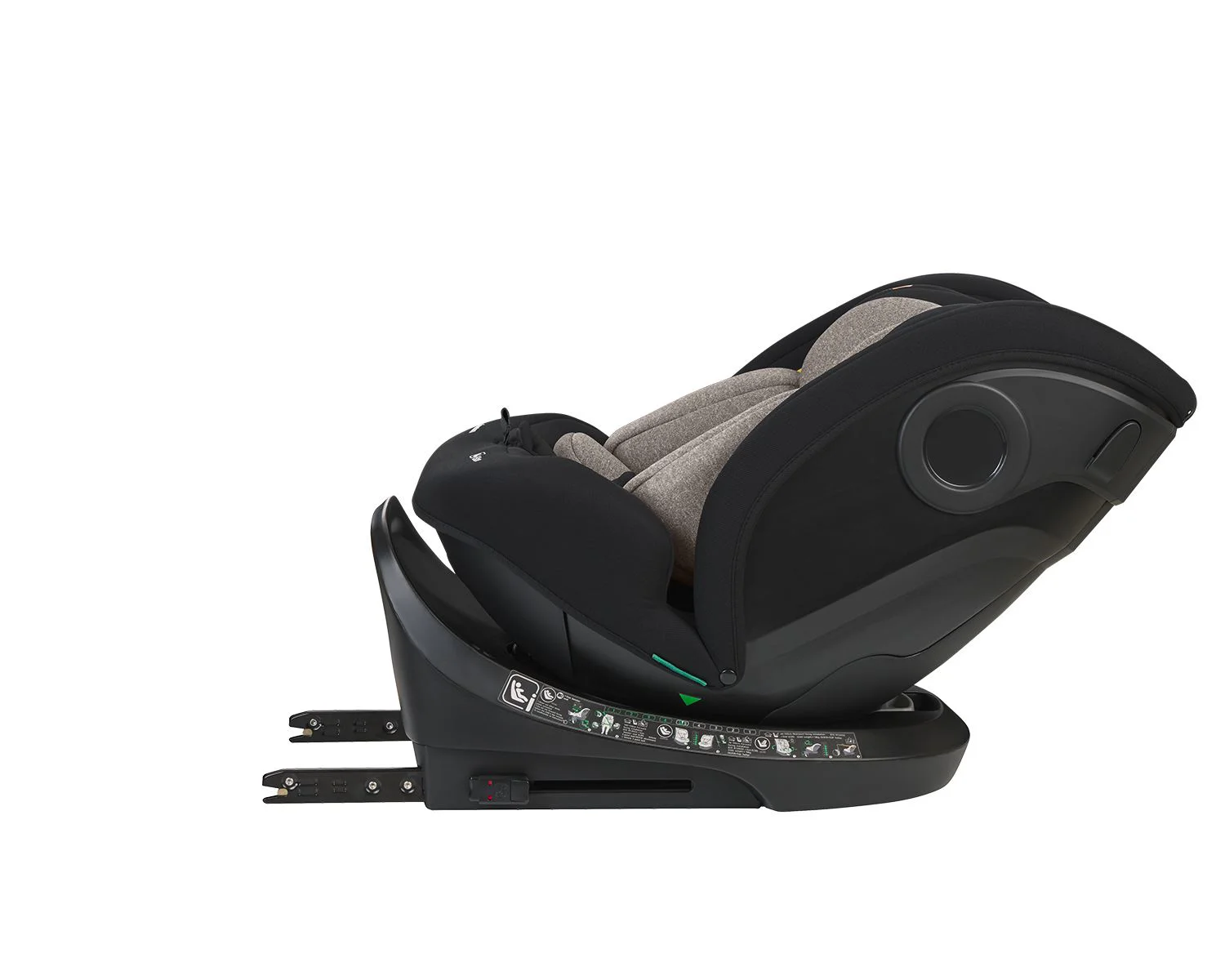 Scaun auto rotativ cu isofix KikkaBoo i-Hike Beige, 40-150 cm foto