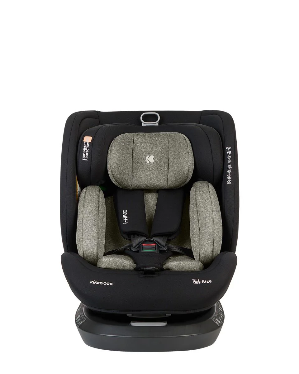Scaun auto rotativ cu isofix KikkaBoo i-Hike Army Green, 40-150 cm