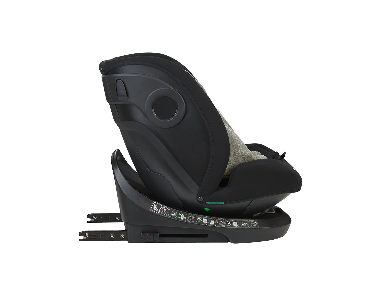 Scaun auto rotativ cu isofix KikkaBoo i-Hike Army Green, 40-150 cm