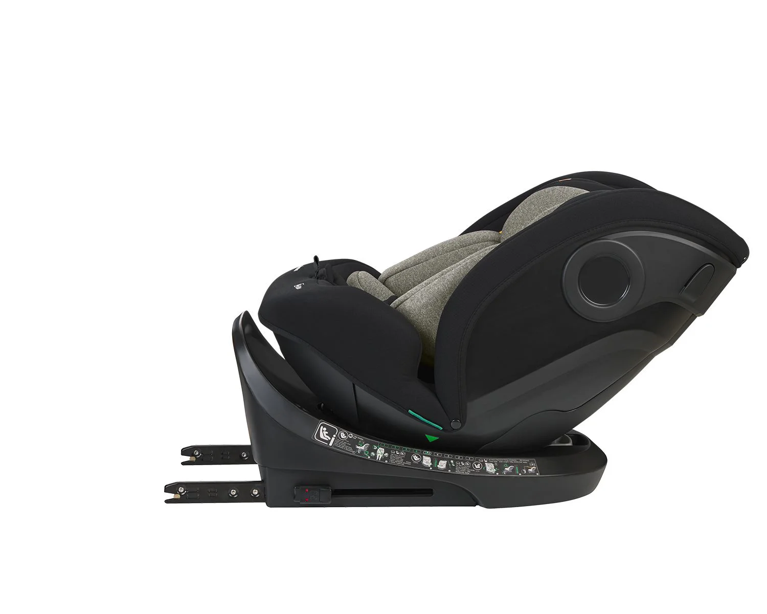Scaun auto rotativ cu isofix KikkaBoo i-Hike Army Green, 40-150 cm