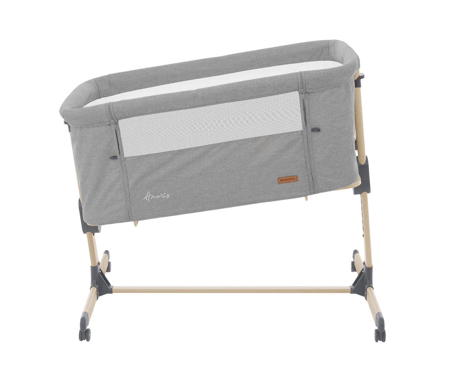 Кроватка co-sleeper KikkaBoo Amaris Light Grey foto