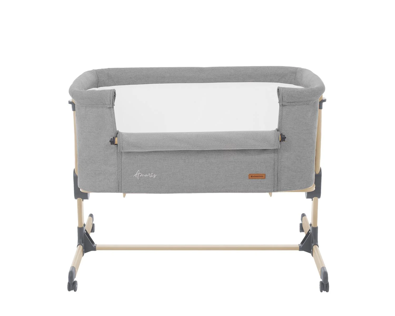 Кроватка co-sleeper KikkaBoo Amaris Light Grey foto