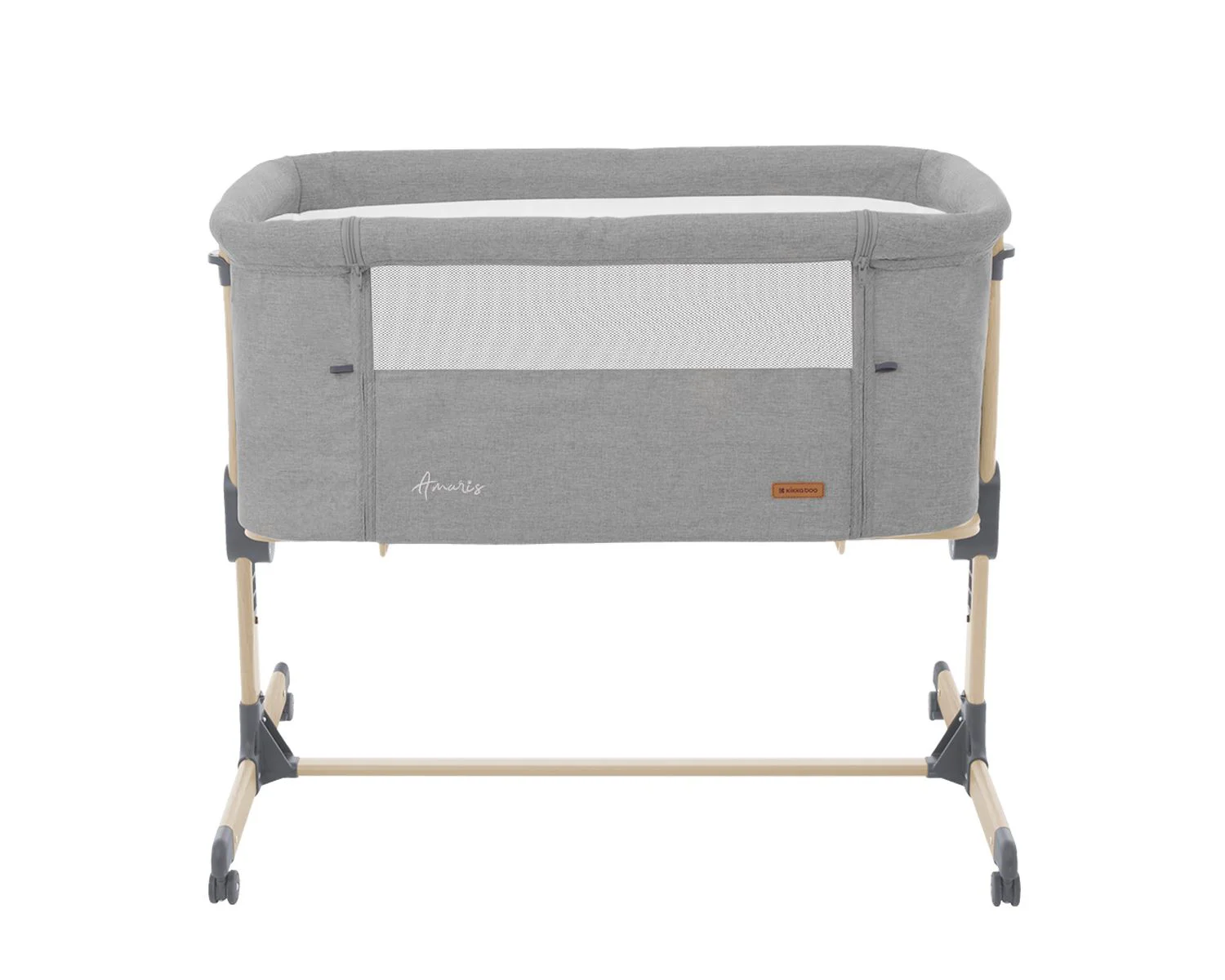 Кроватка co-sleeper KikkaBoo Amaris Light Grey foto