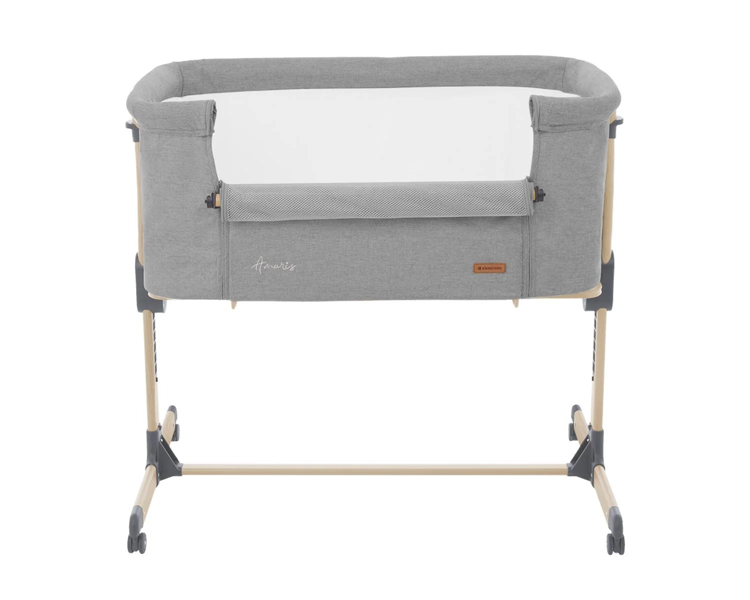 Кроватка co-sleeper KikkaBoo Amaris Light Grey foto