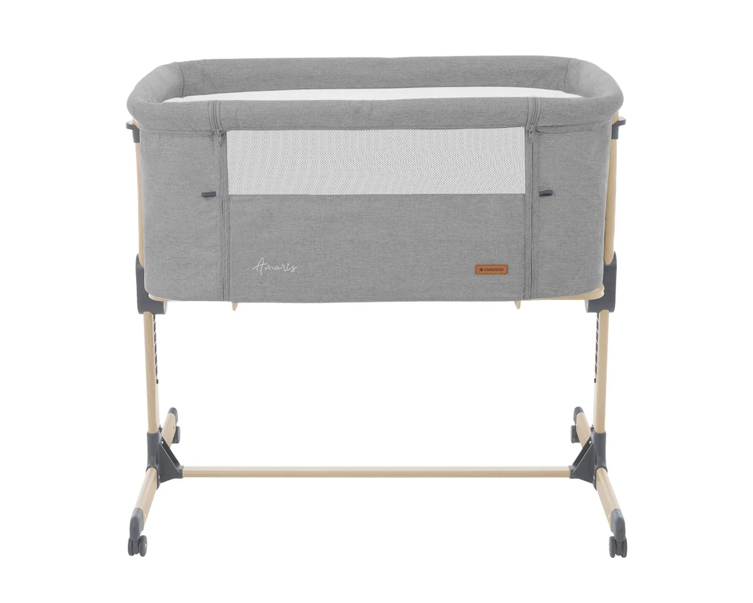 Кроватка co-sleeper KikkaBoo Amaris Light Grey foto