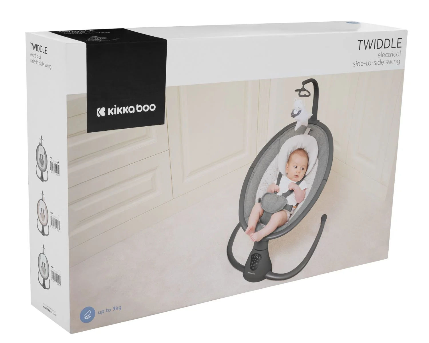 Электрические качели KikkaBoo Twiddle Beige/Grey