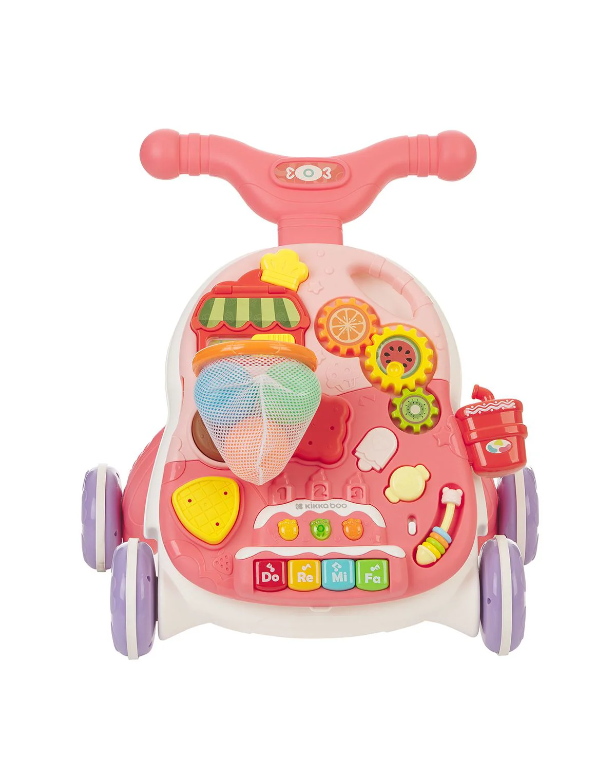 Ходунки 2 в 1 KikkaBoo Candy Party Pink