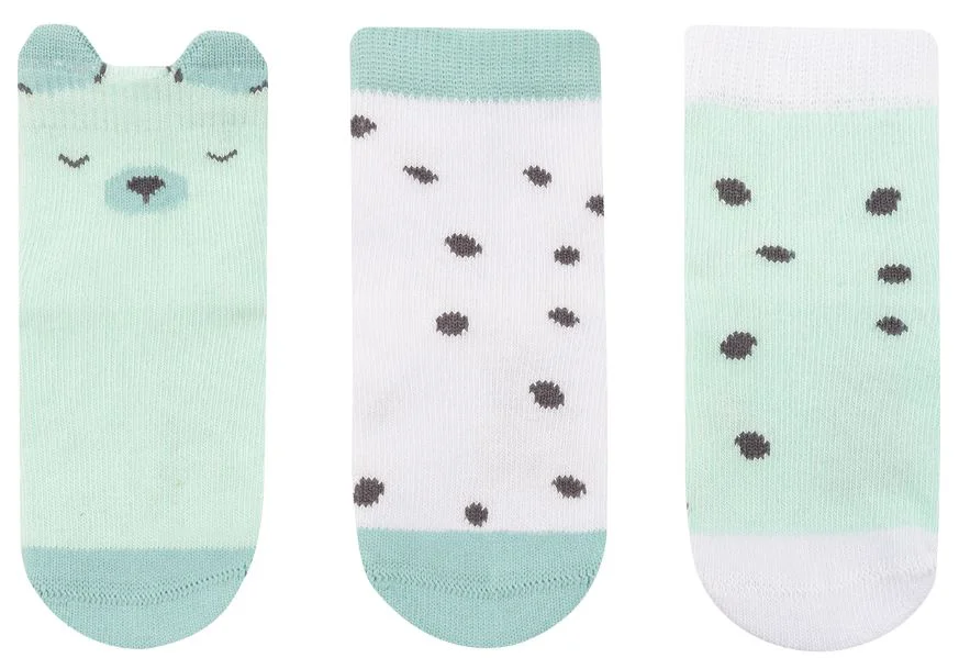 Набор из 3 пар носков KikkaBoo Bear with me Mint