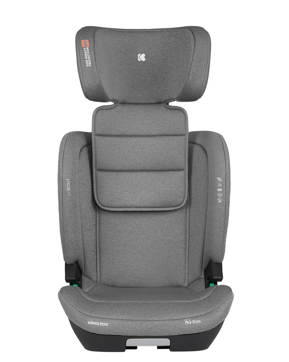Автокресло с изофиксом i-Size KikkaBoo i-Scout Light Grey, 100-150 см