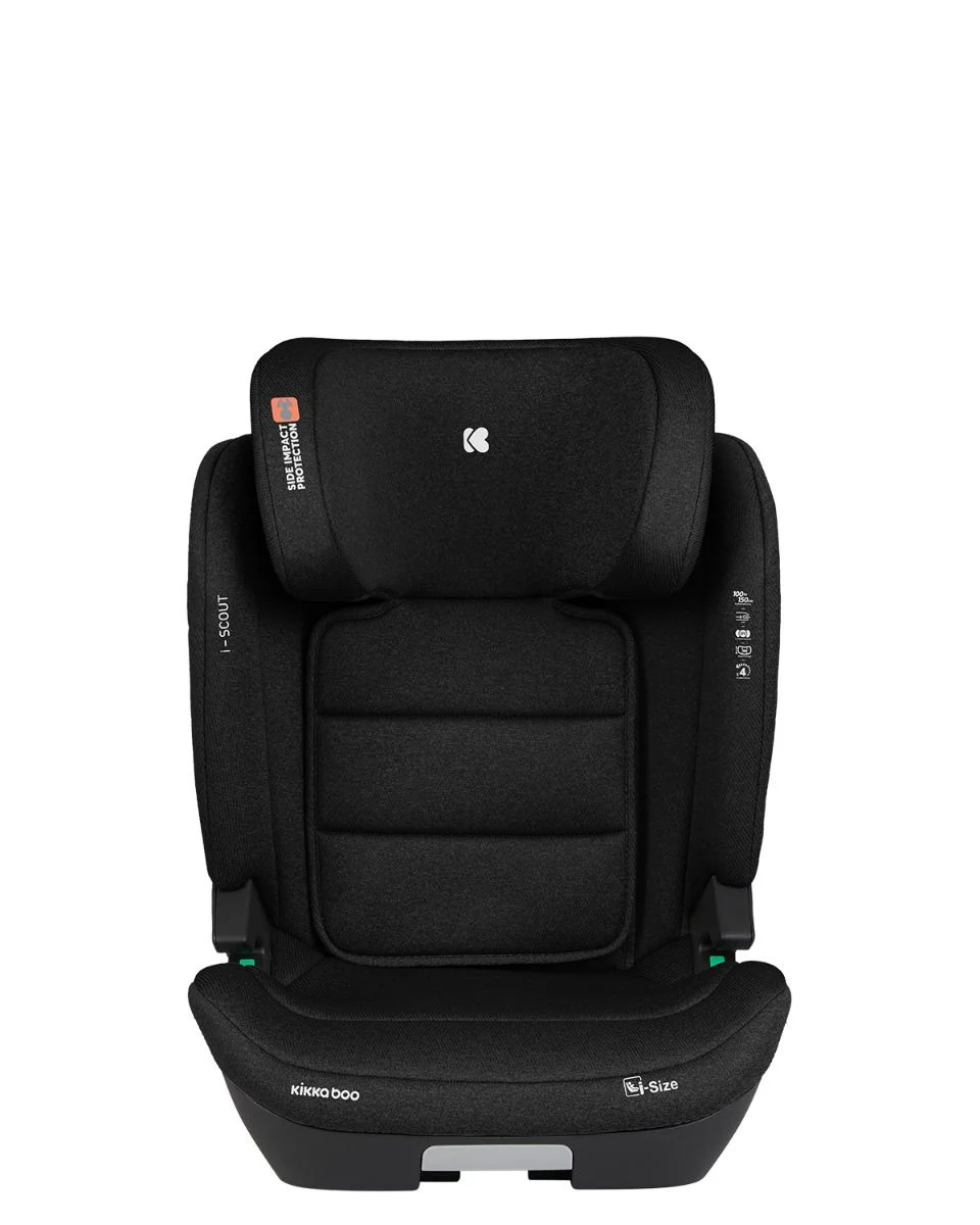 Scaun auto cu isofix i-Size KikkaBoo i-Scout Black, 100-150 cm foto