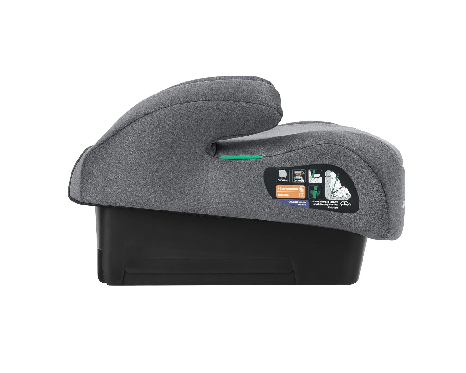 Автокресло-бустер i-Size KikkaBoo i-Go Dark Grey, 125-150 см