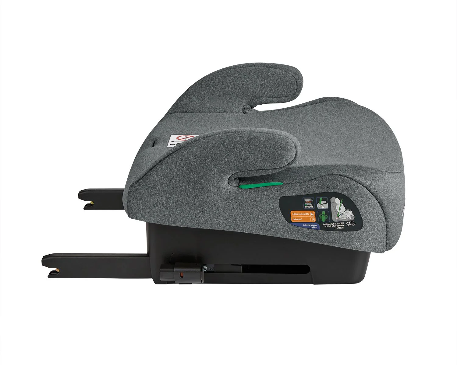 Scaun auto booster i-Size KikkaBoo i-Tip Dark Grey, 125-150 cm