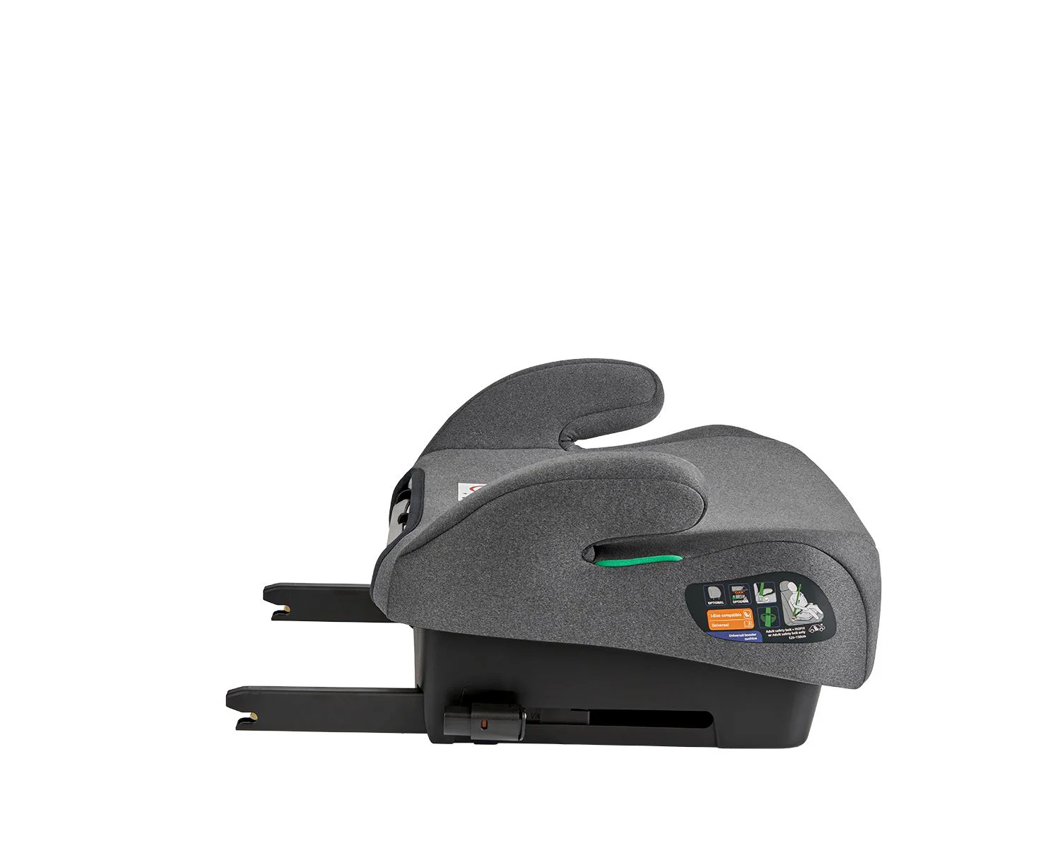 Автокресло-бустер i-Size KikkaBoo i-Boost Dark Grey, 125-150 см